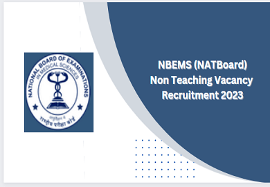 NBEMS Recruitment 2023 : Apply Online Natboard.edu.in Junior Assistant ...