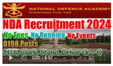 NDA Pune Recruitment 2024 198 Posts MTS Clerk Admit Card Download