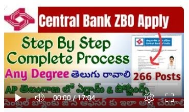Central Bank Zone Based Officer (ZBO) Apply Online for 266 Posts - EJC ...
