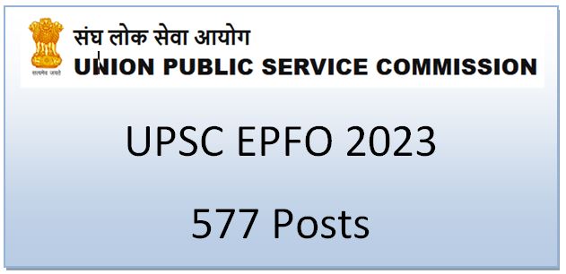 Upsc Epfo Notification 2023 Ejc Official